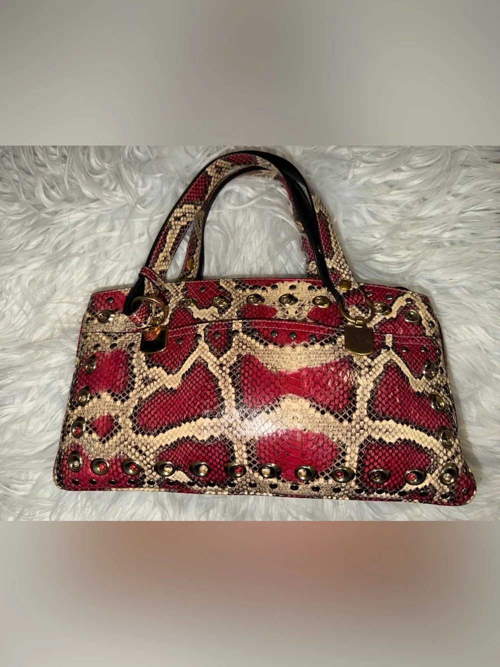 GUCCI Snakeskin Large Arli Top Handle and Shoulder Bag Limited Edition - Picture 2 of 16